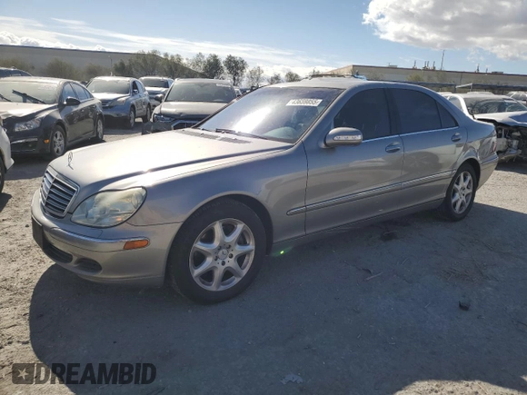 2006 Mercedes-Benz S 430 with VIN WDBNG83J46A479769, listed as a Copart auction lot 43659855 with 125,345 mi miles and Salvage Title. Bid and sale history available at carsss.com. Image 1.