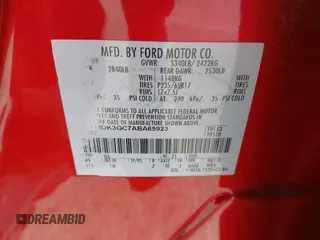 2010 Ford Edge SE with VIN 2FMDK3GC7ABA65923, listed as a IAAI auction lot 41978720 with 165,296 mi miles. Bid and sale history available at carsss.com. Image 9.