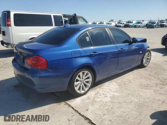 2011 BMW 3 Series 328i with VIN WBAPH7C57BE674219, listed as a Copart auction lot 52341685 with 153,621 mi miles and Salvage Title. Bid and sale history available at carsss.com. Image 3.