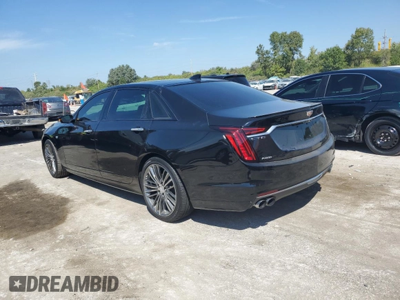 2019 Cadillac CT6 Sport AWD with VIN 1G6KP5R62KU144432, listed as a Copart auction lot 72389304 with 5,843 mi miles and Salvage title. Bid and sale history available at DreamBid. Image 2.