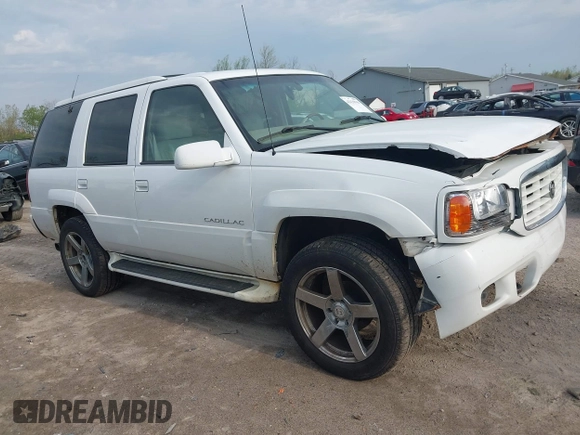 2000 Cadillac Escalade z VIN 1GYEK63R1YR207043, wystawiony jako IAAI lot #42139944 z przebiegiem 225 265 mil mil oraz . Historia ofert i sprzedaży dostępna na DreamBid. Obrazek 13.
