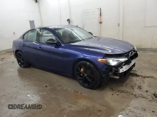 2020 Alfa Romeo Giulia with VIN ZARFAMAN1L7637425, listed as a Copart auction lot 48060025 with 31,083 mi miles and Clean title. Bid and sale history available at DreamBid. Image 4.