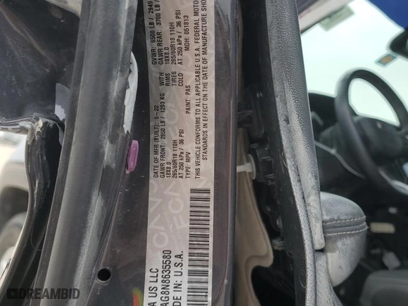2022 Jeep Grand Cherokee L Laredo with VIN 1C4RJJAG8N8635580, listed as a Copart auction lot 45708745 with 45,848 mi miles and Salvage Title. Bid and sale history available at carsss.com. Image 13.