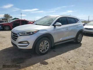 2017 Hyundai Tucson SE Plus with VIN KM8J33A41HU297617, listed as a Copart auction lot 46241055 with 107,027 mi miles and Salvage Title. Bid and sale history available at carsss.com. Image 1.