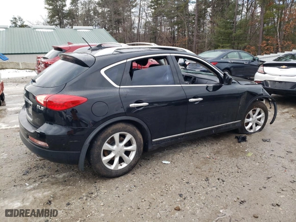 2009 Infiniti EX35 Journey with VIN JNKAJ09F49M951038, listed as a Copart auction lot 43150035 with 0 mi miles and Clean Title. Bid and sale history available at carsss.com. Image 3.