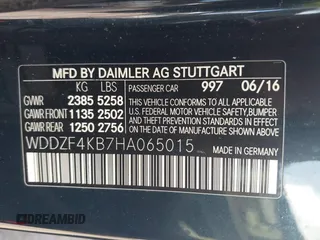 2017 Mercedes-Benz E 300 Luxury with VIN WDDZF4KB7HA065015, listed as a IAAI auction lot 41678744 with 76,915 mi miles and . Bid and sale history available at DreamBid. Image 9.