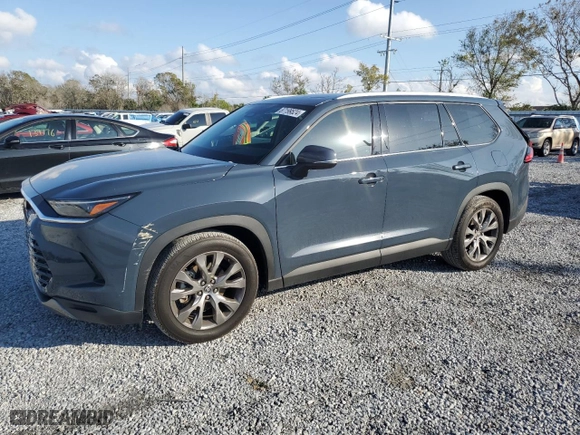 2024 Toyota Grand Highlander XLE with VIN 5TDAAAA59RS000283, listed as a Copart auction lot 87199524 with NaN miles and Salvage Title. Bid and sale history available at carsss.com. Image 1.