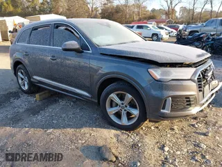 2020 Audi Q7 Premium with VIN WA1AJAF74LD009951, listed as a IAAI auction lot 41418433 with 58,291 mi miles. Bid and sale history available at carsss.com. Image 1.
