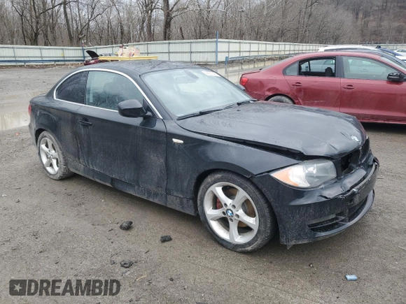 2011 BMW 1 Series 128i with VIN WBAUP9C54BVL89477, listed as a Copart auction lot 44921245 with 135,546 mi miles and Salvage title. Bid and sale history available at DreamBid. Image 4.