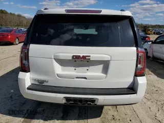 2015 GMC Yukon SLT with VIN 1GKS2BKC4FR143581, listed as a Copart auction lot 50591645 with 0 mi miles and Salvage Title. Bid and sale history available at carsss.com. Image 6.