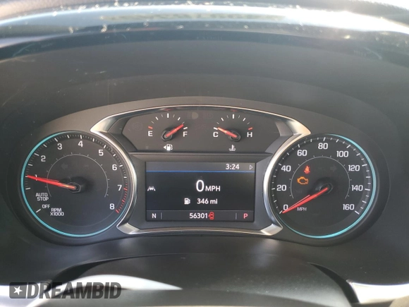 2023 Chevrolet Traverse LT with VIN 1GNERHKW3PJ185622, listed as a Copart auction lot 49978345 with 56,301 mi miles and Salvage title. Bid and sale history available at DreamBid. Image 9.