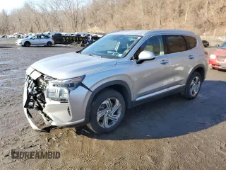 2021 Hyundai Santa Fe SEL with VIN 5NMS6DAJXMH334824, listed as a Copart auction lot 45962085 with 36,962 mi miles and Salvage Title. Bid and sale history available at carsss.com. Image 1.
