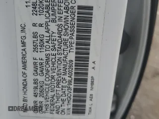 2020 Honda Accord Touring z VIN 1HGCV3F99LA002609, wystawiony jako Copart lot #58080035 z przebiegiem 118 771 mil mil oraz Szkoda całkowita • Salvage title. Historia ofert i sprzedaży dostępna na DreamBid. Obrazek 12.