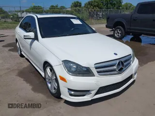 2013 Mercedes-Benz C-Class C 300 Sport with VIN WDDGF8AB9DR266104, listed as a IAAI auction lot 41962583 with 144,944 mi miles. Bid and sale history available at carsss.com. Image 1.