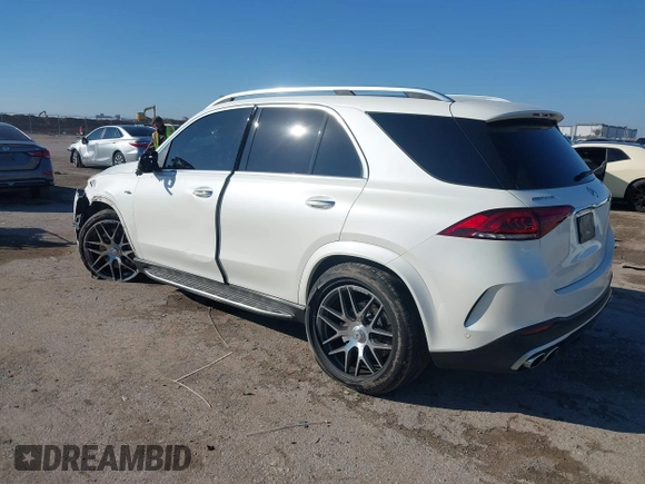 2021 Mercedes-Benz GLE 53 AMG with VIN 4JGFB6BB8MA440937, listed as a IAAI auction lot 41476090 with 39,693 mi miles and . Bid and sale history available at DreamBid. Image 3.