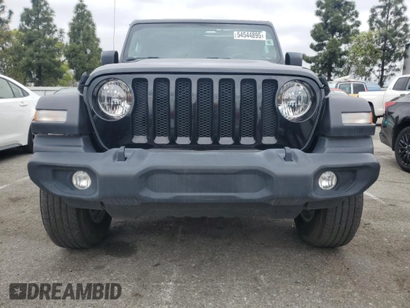 2022 Jeep Wrangler Unlimited Willys with VIN 1C4HJXDN8NW263081, listed as a Copart auction lot 54544895 with 34,239 mi miles and Salvage Title. Bid and sale history available at DreamBid. Image 5.