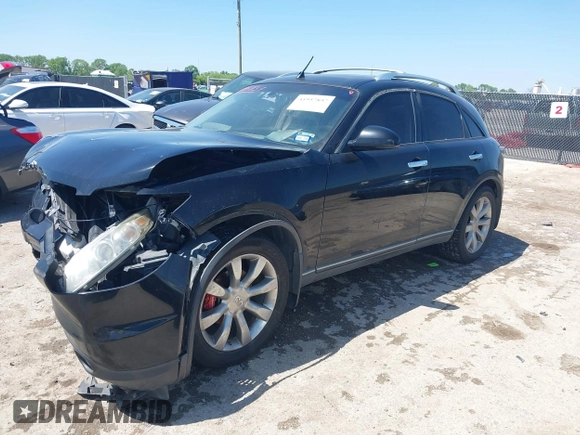 2005 Infiniti FX with VIN JNRAS08U65X109633, listed as a IAAI auction lot 41957837 with 153,370 mi miles. Bid and sale history available at carsss.com. Image 2.