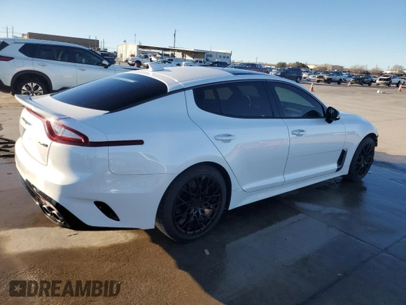 2020 Kia Stinger GT-Line with VIN KNAE15LA6L6082285, listed as a Copart auction lot 87646125 with 44,130 mi miles and Clean Title. Bid and sale history available at DreamBid. Image 3.