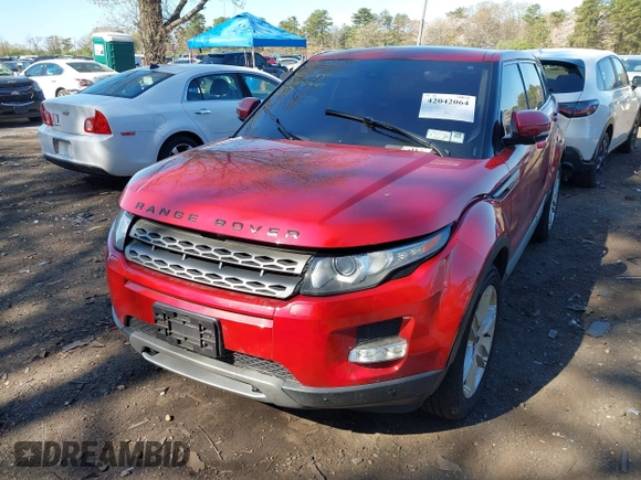 2012 Land Rover Range Rover Evoque Pure Premium with VIN SALVR2BGXCH618555, listed as a IAAI auction lot 42042064 with 92,283 mi miles. Bid and sale history available at carsss.com. Image 6.