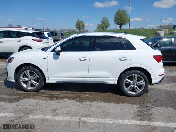 2020 Audi Q3 S line Premium with VIN WA1DECF34L1078019, listed as a IAAI auction lot 41928005 with 62,303 mi miles. Bid and sale history available at carsss.com. Image 14.