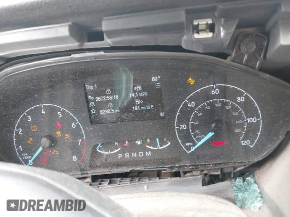 2020 Ford Transit Cargo z VIN 1FTBR1C83LKB20325, wystawiony jako IAAI lot #42316284 z przebiegiem 248 734 mil mil oraz . Historia ofert i sprzedaży dostępna na DreamBid. Obrazek 7.