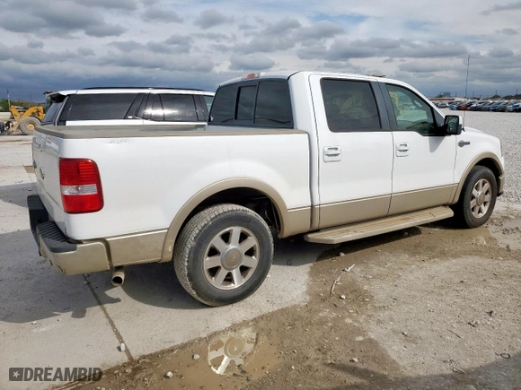 2008 Ford F-150 XLT with VIN 1FTPW12V08KB21705, listed as a Copart auction lot 50606265 with 321,295 mi miles and Salvage Title. Bid and sale history available at carsss.com. Image 3.