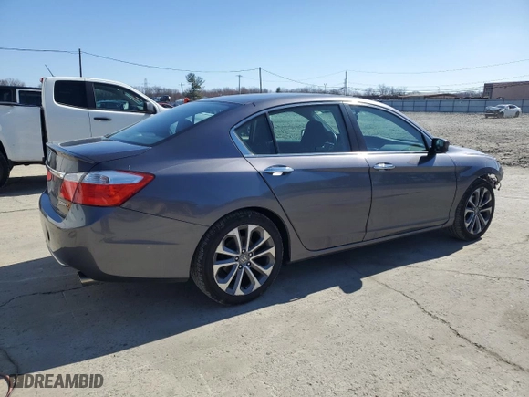2015 Honda Accord Sedan Sport with VIN 1HGCR2F56FA083651, listed as a Copart auction lot 50755735 with 123,411 mi miles and Salvage Title. Bid and sale history available at carsss.com. Image 3.