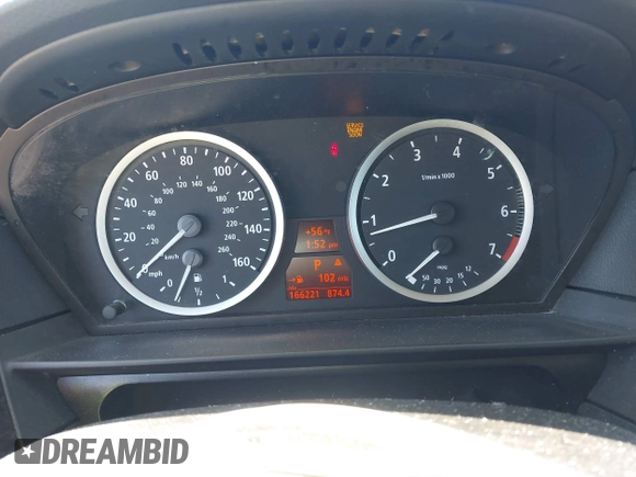 2005 BMW 5 Series 545i with VIN WBANB33525CN67791, listed as a IAAI auction lot 42056534 with 166,221 mi miles and . Bid and sale history available at carsss.com. Image 7.