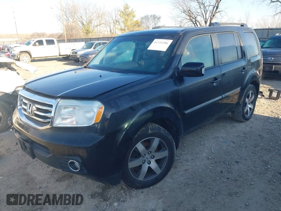 2013 Honda Pilot Touring with VIN 5FNYF4H96DB006582, listed as a IAAI auction lot 41722386 with 220,354 mi miles and . Bid and sale history available at carsss.com. Image 2.