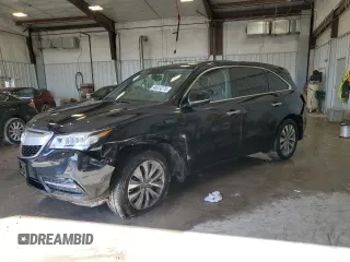 2015 Acura MDX Tech Pkg with VIN 5FRYD4H40FB009120, listed as a Copart auction lot 48024275 with 141,606 mi miles and Salvage Title. Bid and sale history available at carsss.com. Image 1.