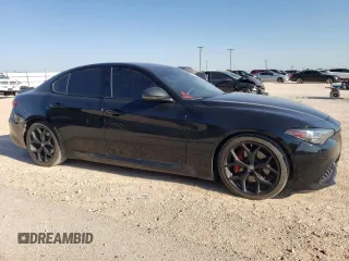 2019 Alfa Romeo Giulia Ti Sport with VIN ZARFAMBNXK7618191, listed as a Copart auction lot 62888044 with 49,506 mi miles and Clean Title. Bid and sale history available at carsss.com. Image 4.