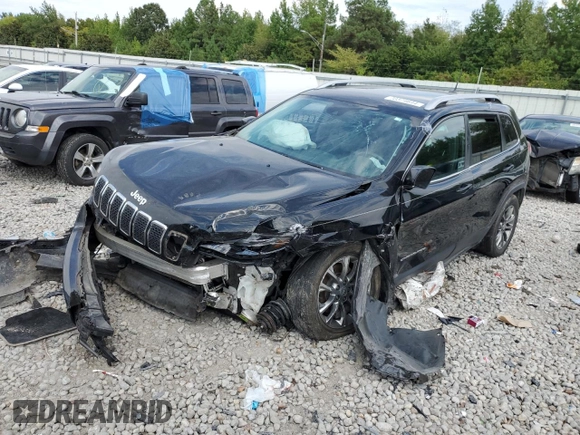2021 Jeep Cherokee Latitude Lux with VIN 1C4PJLMN6MD112707, listed as a Copart auction lot 70374644 with 82,860 mi miles and Salvage Title. Bid and sale history available at carsss.com. Image 1.