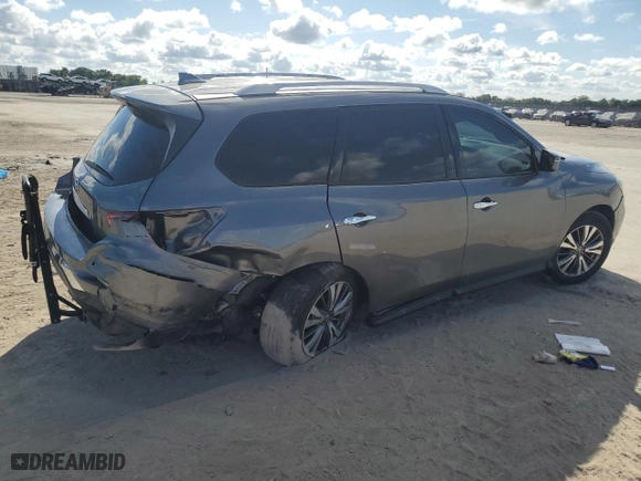 2019 Nissan Pathfinder S with VIN 5N1DR2MN0KC610177, listed as a Copart auction lot 43622445 with 58678 miles and Non Repairable. Bid and sale history available at carsss.com. Image 3.