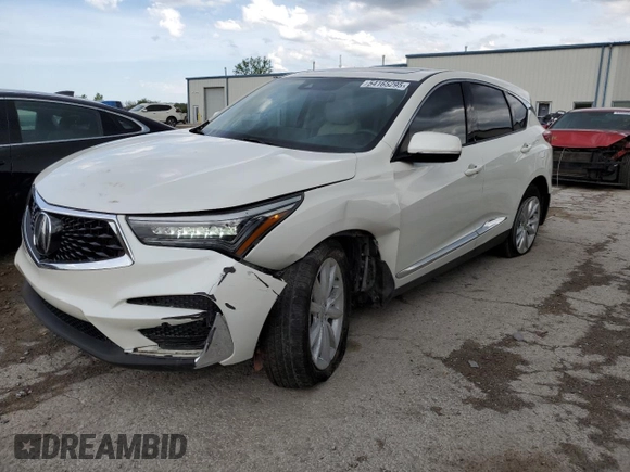2019 Acura RDX with VIN 5J8TC1H38KL022310, listed as a Copart auction lot 54165295 with 114,582 mi miles and Salvage title. Bid and sale history available at DreamBid. Image 1.