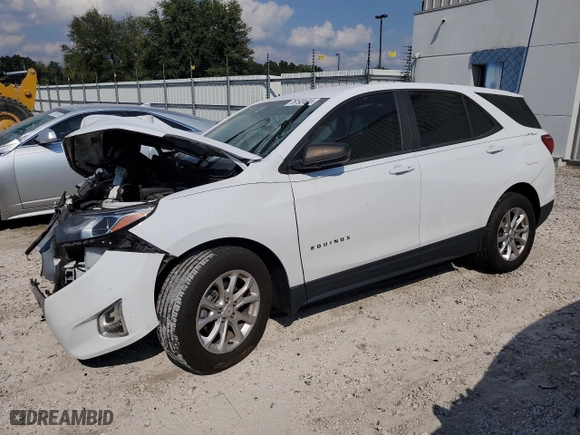 2020 Chevrolet Equinox LS with VIN 2GNAXHEV8L6131585, listed as a Copart auction lot 45272745 with 105,347 mi miles and Non Repairable. Bid and sale history available at carsss.com. Image 1.