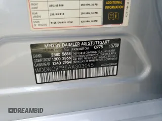 2010 Mercedes-Benz S 400 with VIN WDDNG9FB5AA303095, listed as a Copart auction lot 45981545 with 95,190 mi miles and Clean Title. Bid and sale history available at DreamBid. Image 12.