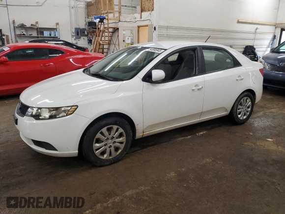 2010 Kia Forte LX with VIN KNAFT4A20A5285843, listed as a Copart auction lot 54995945 with 393,912 mi miles and Salvage Title. Bid and sale history available at carsss.com. Image 1.