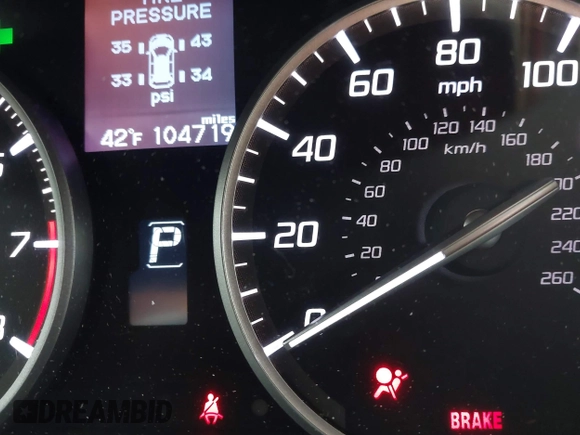 2015 Acura RDX Tech Pkg with VIN 5J8TB4H57FL021547, listed as a IAAI auction lot 41978867 with 104,719 mi miles. Bid and sale history available at carsss.com. Image 15.