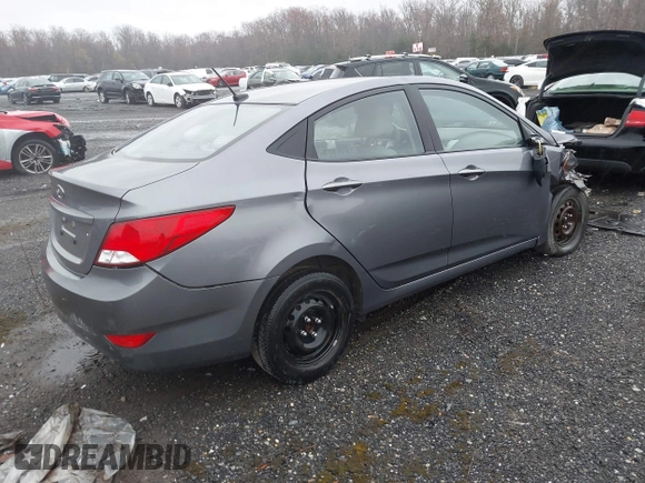 2017 Hyundai Accent SE with VIN KMHCT4AEXHU286686, listed as a IAAI auction lot 40889036 with 61,380 mi miles. Bid and sale history available at carsss.com. Image 4.