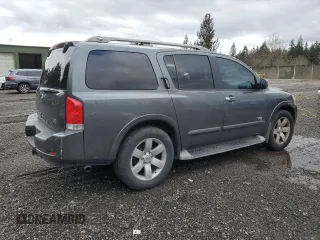2009 Nissan Armada SE z VIN 5N1BA08D09N604043, wystawiony jako Copart lot #46001675 z przebiegiem 205 996 mil mil oraz Szkoda całkowita • Salvage title. Historia ofert i sprzedaży dostępna na DreamBid. Obrazek 3.