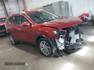 2014 Nissan Rogue SV with VIN 5N1AT2MV9EC774648, listed as a IAAI auction lot 41587650 with 227,748 mi miles. Bid and sale history available at carsss.com. Image 1.