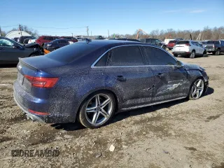 2018 Audi S4 Prestige z VIN WAUC4AF40JA003734, wystawiony jako Copart lot #46118075 z przebiegiem 79 496 mil mil oraz Szkody całkowita. Historia ofert i sprzedaży dostępna na DreamBid. Obrazek 3.