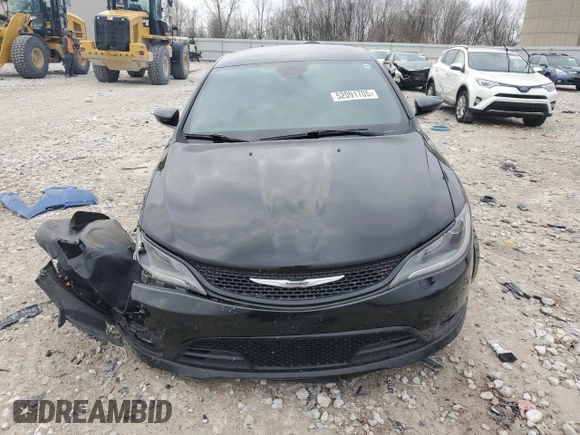 2016 Chrysler 200 S with VIN 1C3CCCBB2GN149791, listed as a Copart auction lot 52091705 with 129,279 mi miles and Clean Title. Bid and sale history available at carsss.com. Image 5.