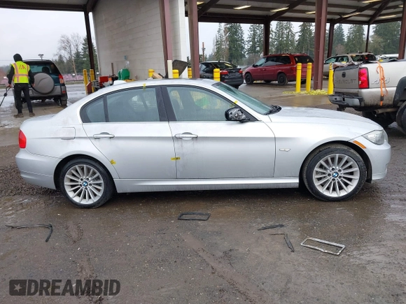 2011 BMW 3 Series 335i with VIN WBAPM5C58BE576736, listed as a IAAI auction lot 41859606 with 120,884 mi miles. Bid and sale history available at carsss.com. Image 12.