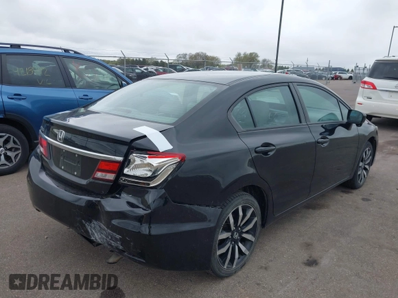 2015 Honda Civic EX-L z VIN 19XFB2F93FE066953, wystawiony jako IAAI lot #42177521 z przebiegiem 141 486 mil mil oraz . Historia ofert i sprzedaży dostępna na DreamBid. Obrazek 4.