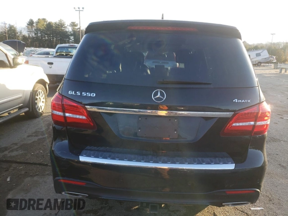 2018 Mercedes-Benz GLS with VIN 4JGDF7DE7JB085953, listed as a Copart auction lot 38772093 with 37,471 mi miles. Bid and sale history available at carsss.com. Image 6.