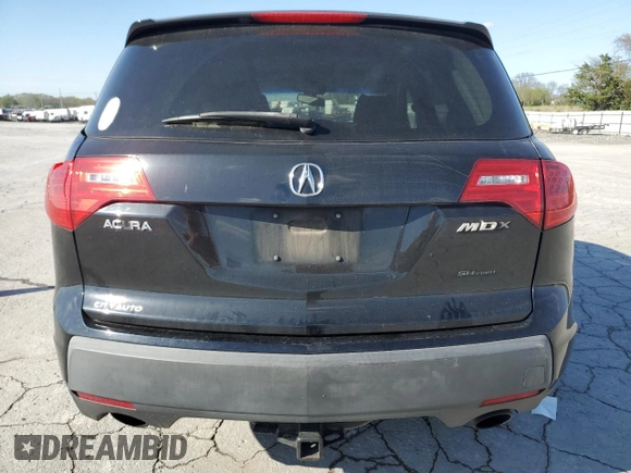 2008 Acura MDX with VIN 2HNYD282X8H538165, listed as a Copart auction lot 52213115 with 190,989 mi miles and Salvage Title. Bid and sale history available at DreamBid. Image 6.