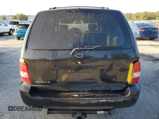 2005 Kia Sedona LX with VIN KNDUP131056640057, listed as a Copart auction lot 72153844 with 192,136 mi miles and Salvage Title. Bid and sale history available at carsss.com. Image 6.