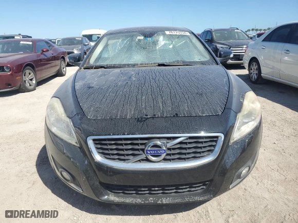 2013 Volvo C70 T5 with VIN YV1672MC3DJ136431, listed as a Copart auction lot 76175334 with 0 mi miles and Salvage Title. Bid and sale history available at carsss.com. Image 5.