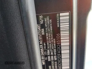 2016 Mercedes-Benz G-Class G 63 AMG with VIN WDCYC7DF4GX245106, listed as a Copart auction lot 76056834 with 0 mi miles and Non Repairable. Bid and sale history available at carsss.com. Image 13.